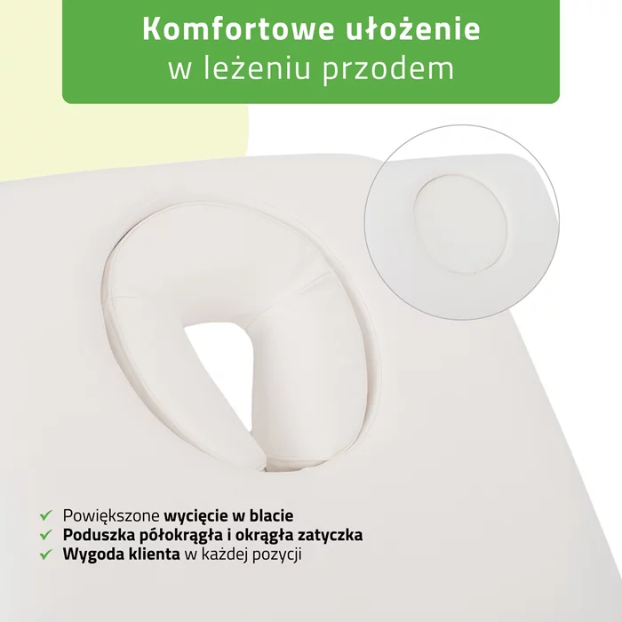 Łóżko fotel kosmetyczny Serenity ERGO 4 biały