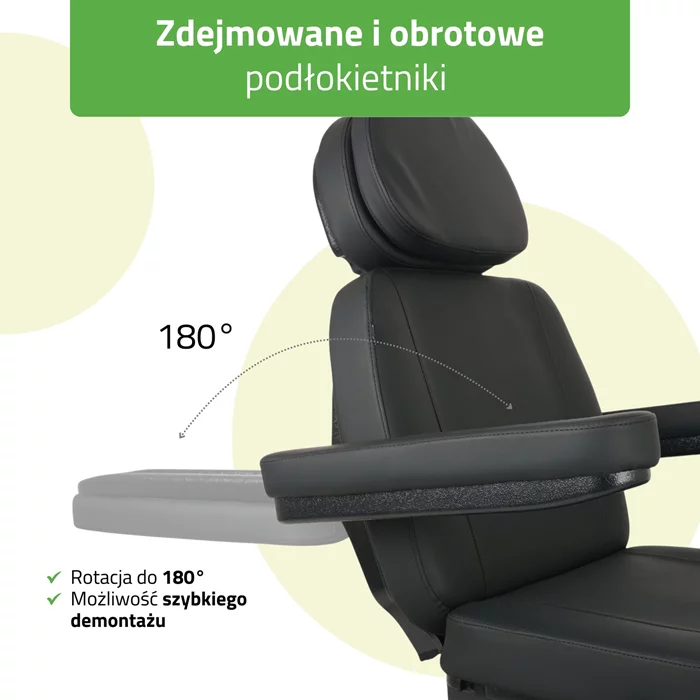 Fotel podgrzewany Luxoria PRO 5 - czarny