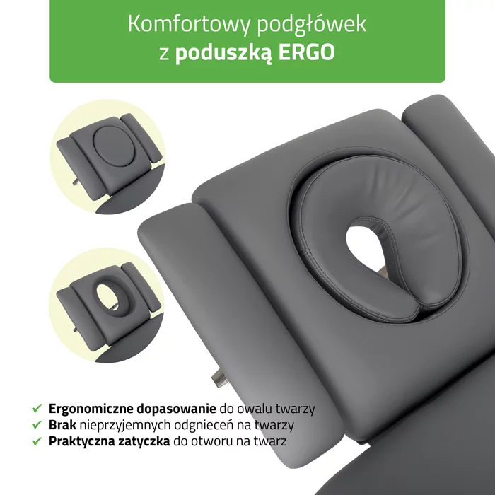 Stół FORTIS 5 ERGO rama sterująca/szaroczarny