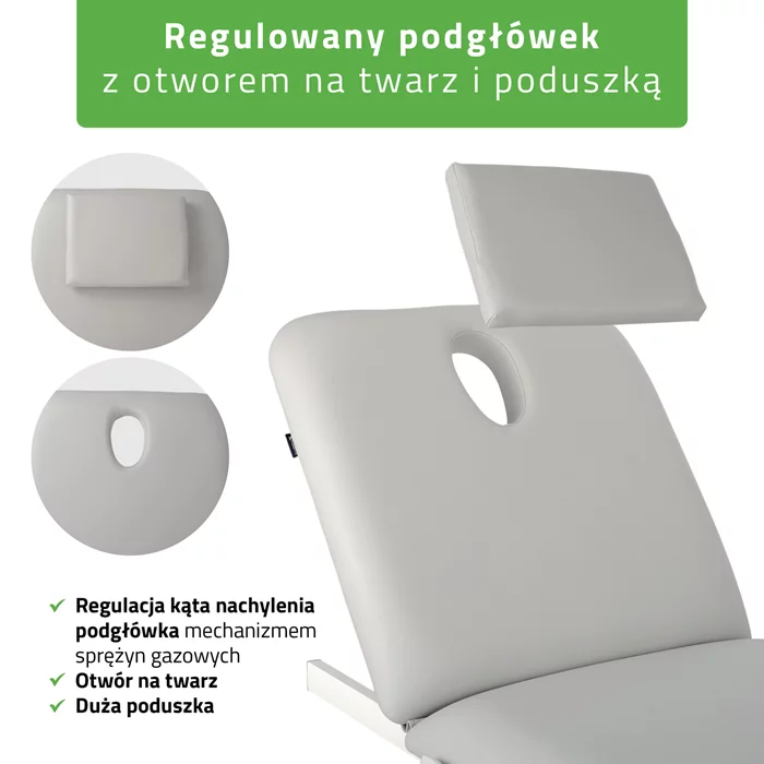 Stół FORTIS 2 (z ramą sterującą/szaro-biały)