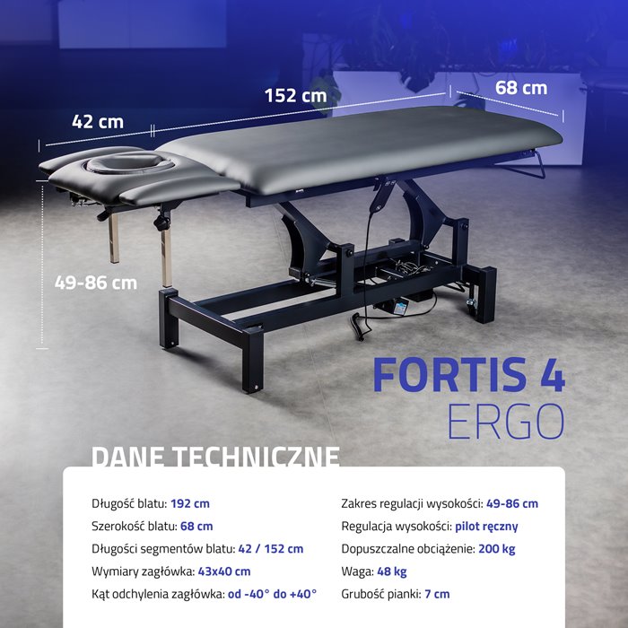 Stół rehabilitacyjny - FORTIS 4 ERGO