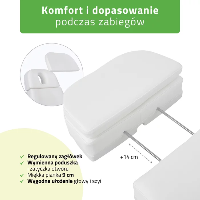 Fotel kosmetyczny Selia PRO 4 - biały