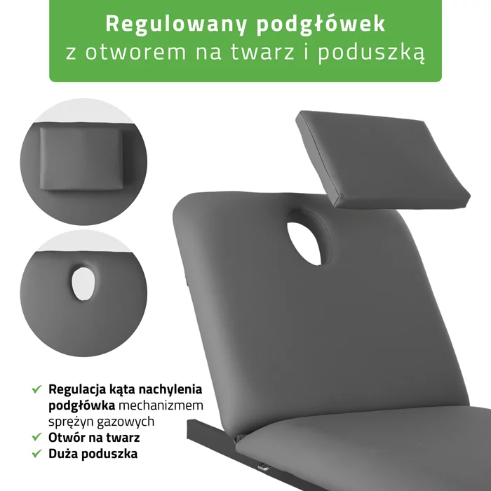Stół FORTIS 2 (z ramą sterującą/szaro-czarny)
