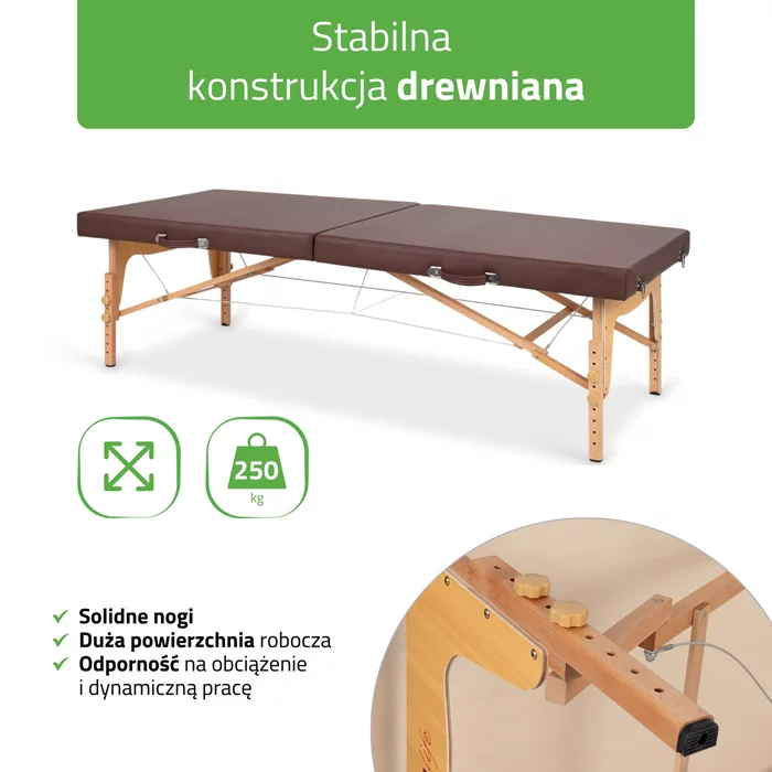 Składany stół do masażu tajskiego NIRO 80 cm