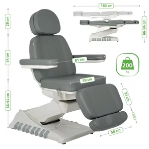 Fotel podgrzewany Luxoria PRO 5 - szary