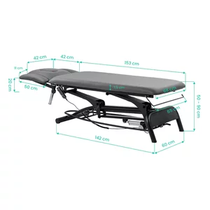 Stół rehabilitacyjny Balance Novus 4 - wymiary