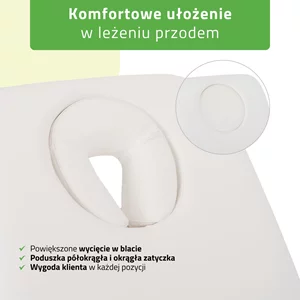 Łóżko fotel kosmetyczny Serenity ERGO 4 biały