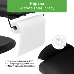 Łóżko kosmetyczne Serenity ERGO 4 czarne