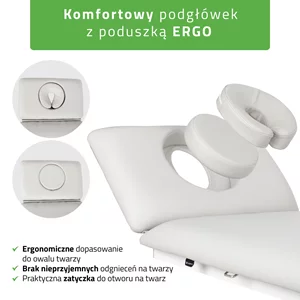 Stół FORTIS 2 ERGO rama sterująca/szaro-biały