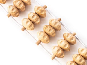 Masażer drewniany do pleców i ciała z 25 rolkami