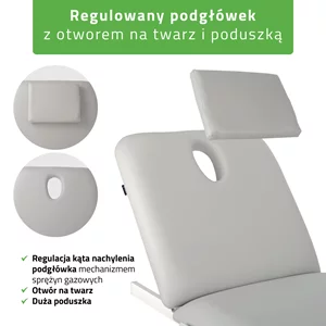 Stół FORTIS 2 (z ramą sterującą/szaro-biały)