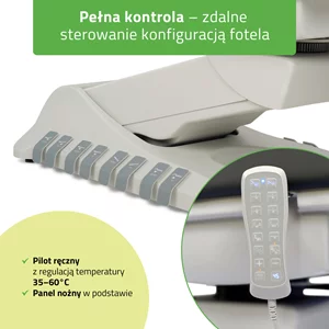 Fotel podgrzewany Luxoria PRO 5 - szary