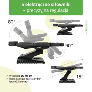 Fotel podgrzewany Luxoria PRO 5 - czarny