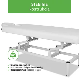Stół stacjonarny do masażu - VIGO 1 (biały)