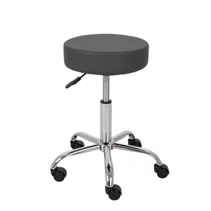 Taboret kosmetyczny na kółkach - TILA - szary