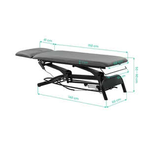 Stół rehabilitacyjny Balance Novus 2 - wymiary